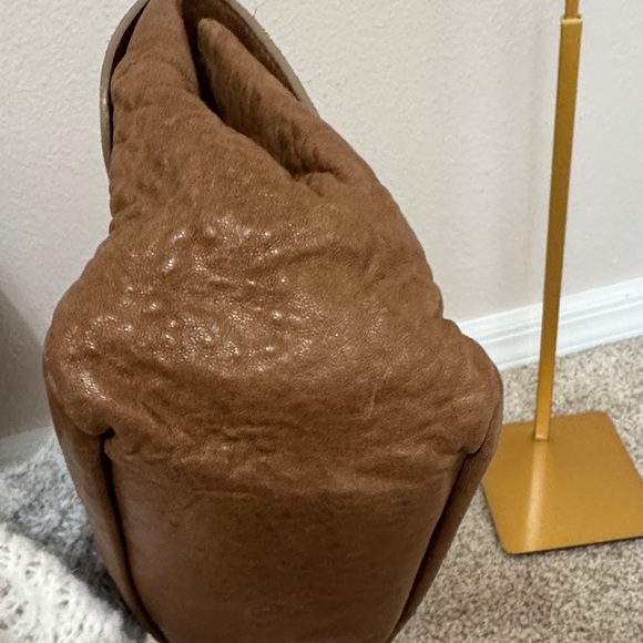 Chloe Brown Leather Chain Strap Bag with Dusty - Picture 8 of 10